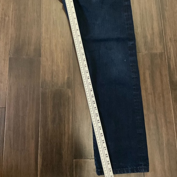 Taylor Stitch Mens Democratic Blue Dark Wash Denim Jeans - Picture 9 of 14